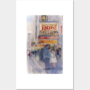 Something Rotten - Broadway Musical - Selfie - New York Theatre District Watercolor Posters and Art